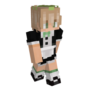 Blonde Boy Maid Dress Minecraft Skin