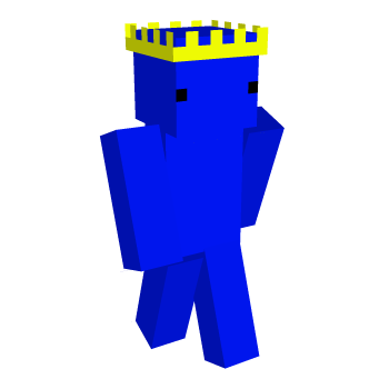 Crown Blue Minecraft Skin
