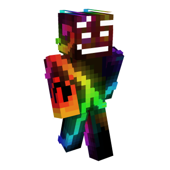 Rainbow Lightning Minecraft Skin