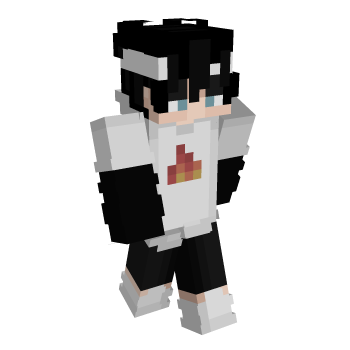 Black White Minecraft Skin