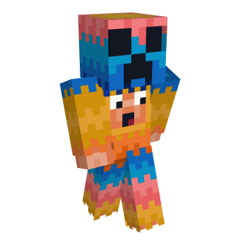 Funny Colorful Minecraft Skin
