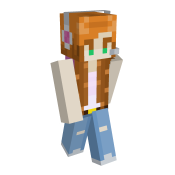 Headphones Ginger Minecraft Skin