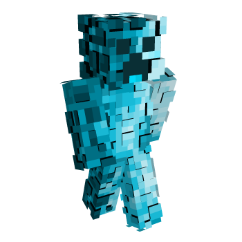 Creeper Blue Minecraft Skin