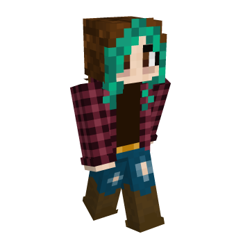 Maroon Cute Minecraft Skin