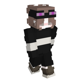 Black Enderman Minecraft Skin
