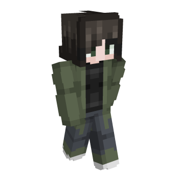 Brown Blue Minecraft Skin