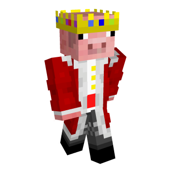 Crown Pig Minecraft Skin