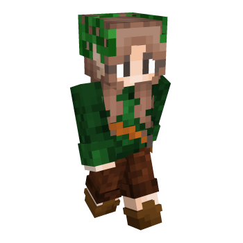 Wood Flower Crown Minecraft Skin