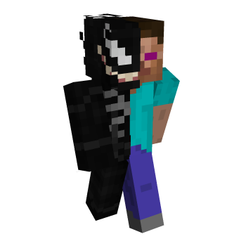 Split Steve Minecraft Skin