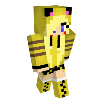 Pikachu Pikachu Girl Minecraft Skin