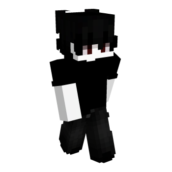 Black Hair Minecraft Skin