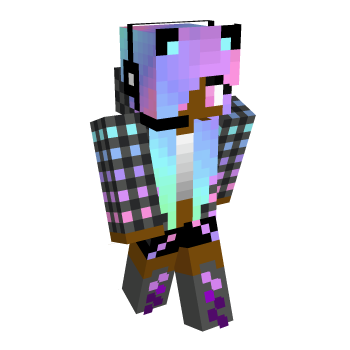 Neon Youtuber Minecraft Skin