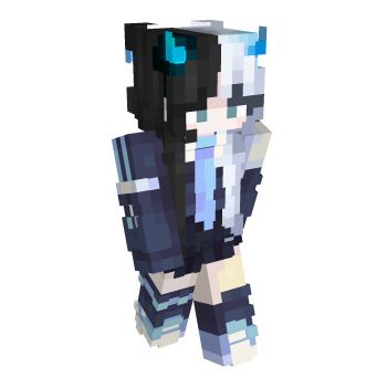 Horns Black Minecraft Skin