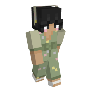 Aesthetic Black Hair Minecraft Skin