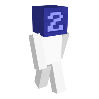 Number Font Blue Minecraft Skin