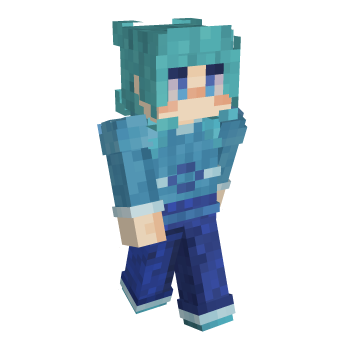 Turquoise Minecraft Skin