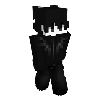 Pale Black Minecraft Skin
