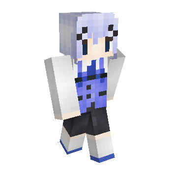 Blue White Minecraft Skin