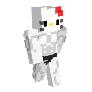 Buff Hello Kitty Minecraft Skin