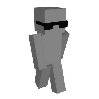 Gray Sunglasses Minecraft Skin