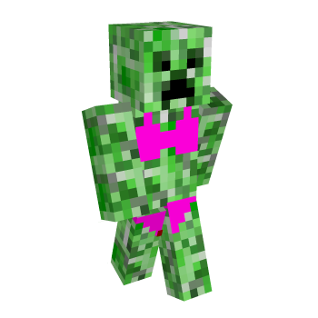 Creeper Bikini Minecraft Skin