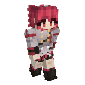 Red Girl Minecraft Skin