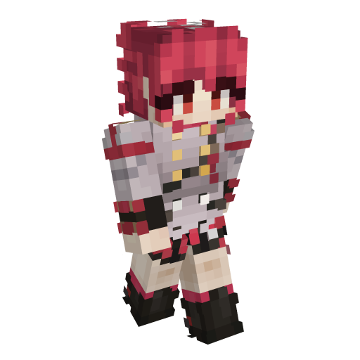 Red Girl Minecraft Skin - Laby