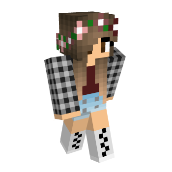Hair Maroon Minecraft Skin