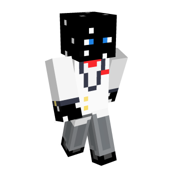 Fancy Bare Bones Minecraft Skin