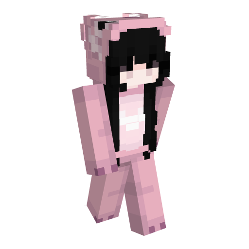 Black Hair Minecraft Skin | Laby