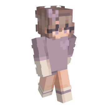 Heart Cute Minecraft Skin