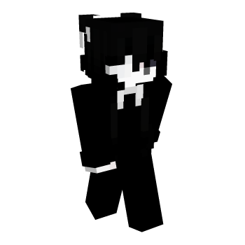 Black White Minecraft Skin