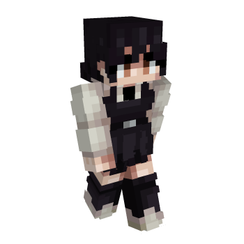 Hair Black Minecraft Skin