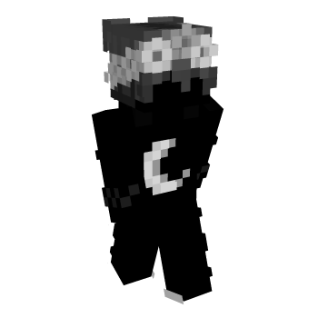 Black Hoodie Minecraft Skin