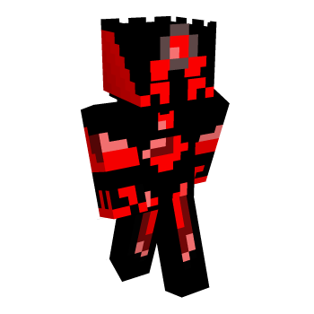 Black And Red Knight Minecraft Skin