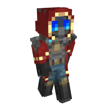 Hooded Glowing Eyes Minecraft Skin
