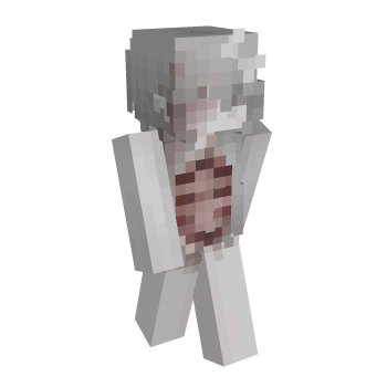 White Halloween Minecraft Skin