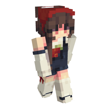 Girl Red Minecraft Skin