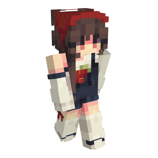 Girl Red Minecraft Skin - Laby