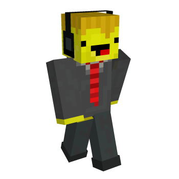 Headphones Funny Minecraft Skin