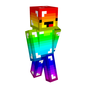 Rainbow Derp Minecraft Skin
