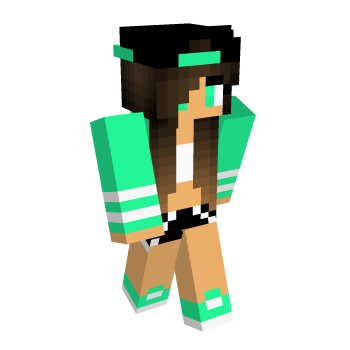 Cute Mint Minecraft Skin