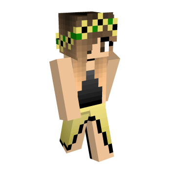 Gold Brunette Minecraft Skin