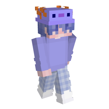 Axolotl Purple Minecraft Skin