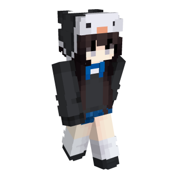 Egirl Bear Minecraft Skin