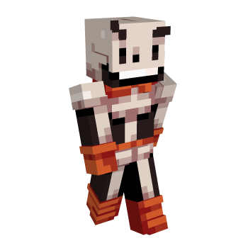 Skeleton Undertale Minecraft Skin