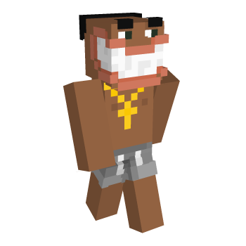 Brown Man Minecraft Skin