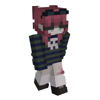 Egirl Skeleton Minecraft Skin