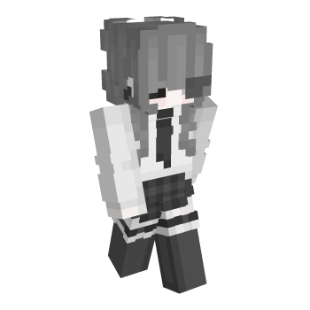 Girl Gray Minecraft Skin