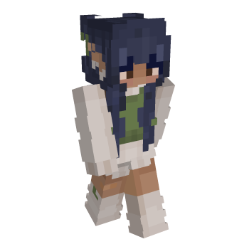 Hair Blue Minecraft Skin